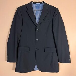 Oscar De La Renta Profile Mens 100% Wool Black Jacket. NWOT